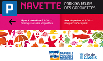 Informations sur les navettes du "parkings relai des gorguettes"